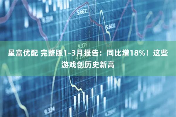 星富优配 完整版1-3月报告：同比增18%！这些游戏创历史新高