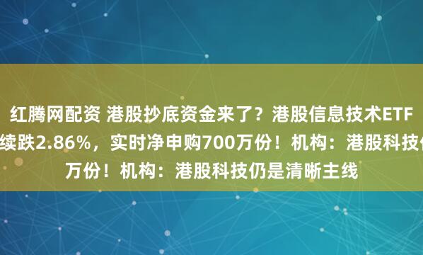 红腾网配资 港股抄底资金来了？港股信息技术ETF（159131）续跌2.86%，实时净申购700万份！机构：港股科技仍是清晰主线